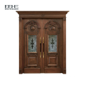 A porta principal de madeira projeta a porta de madeira luxuosa para a porta de entrada do villia